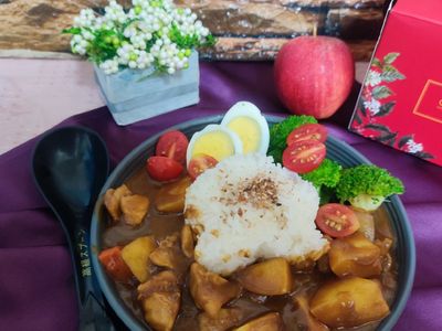 蘋果風味咖哩雞