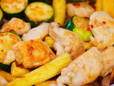 參考食譜 : 櫛瓜嫩雞