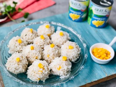 玉米珍珠丸&糯米飯/綠巨人天然特甜玉米粒