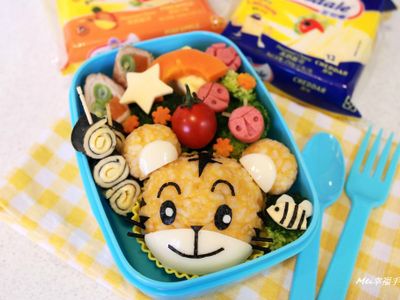 參考食譜 : 【芝司樂料理東西軍】可愛巧虎便當
