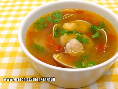 參考食譜 : 洋蔥番茄蛤蜊湯 ♪♪快手靚湯2♪♪