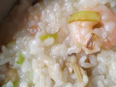 飩餛蝦仁韭黃粥