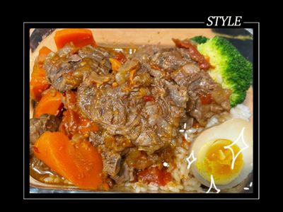 無水番茄牛腱/飛利浦萬用鍋/黑小萬