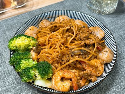 肉醬海鮮義大利麵