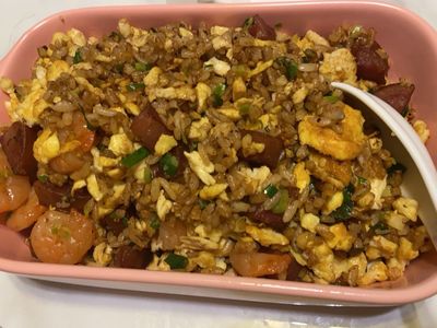 蝦仁香腸蛋炒飯🍤
