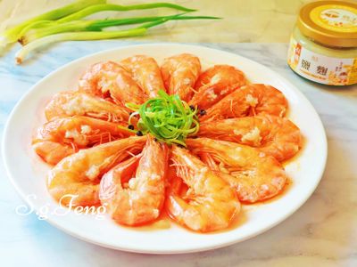 鹽麴蒸蝦