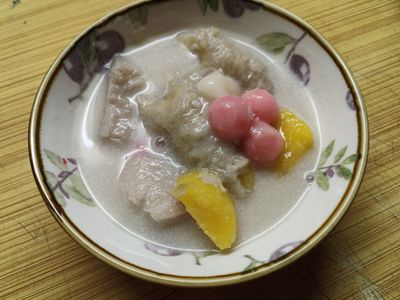 椰香芋頭地瓜甜湯