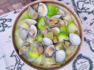 參考食譜 : 絲瓜炒蛤蜊