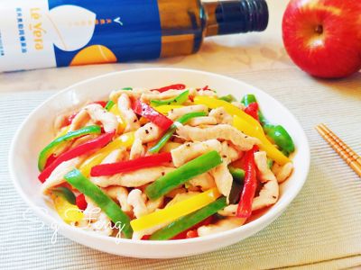 雞絲炒彩椒