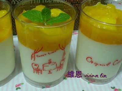 參考食譜 : 芒果奶酪