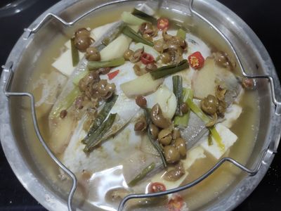 破布子蒸虱目魚肚