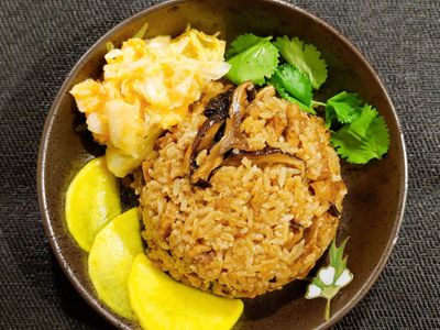 素香菇油飯(純素)