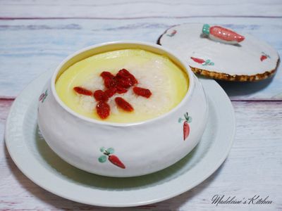 參考食譜 : 甜酒釀豆奶燉蛋