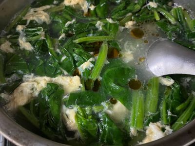 菠菜蛋花湯