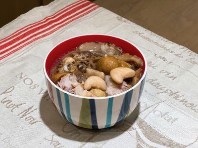 花菇+菱角+栗子排骨湯