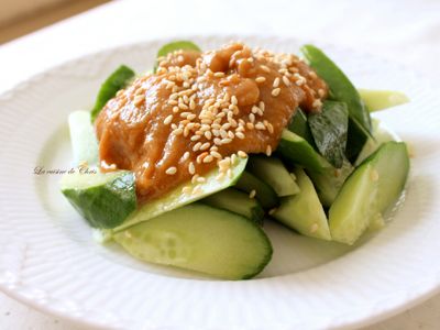 參考食譜 : 麻醬小黃瓜