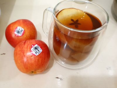 蘋果粉粿冰茶