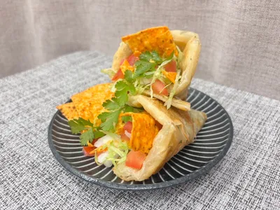 酥脆塔可蔥油餅