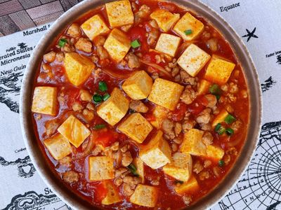 番茄肉末燉豆腐
