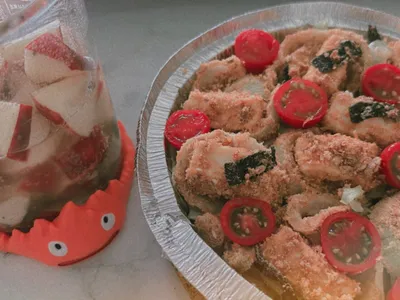 減脂 氣炸洋蔥豆腐沙拉