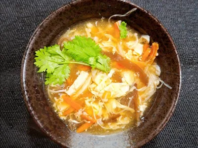 懶人版酸辣湯(奶蛋素)