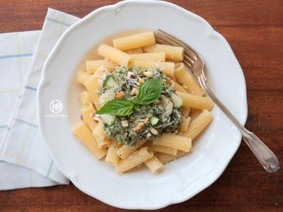 每日堅果櫛瓜青醬義大利麵