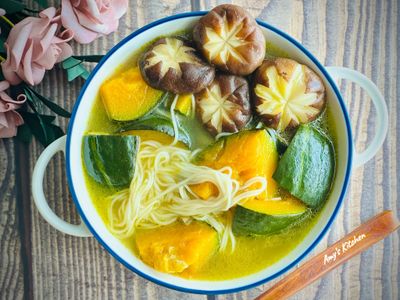 南瓜麵線 (南瓜簡單吃懶人包)