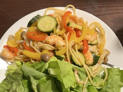 參考食譜 : 鮮蝦檸檬義大利麵