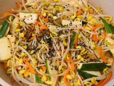 黃豆芽炒節瓜