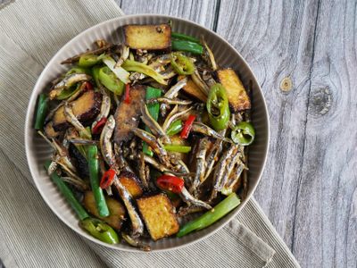 豆干丁香炒辣椒