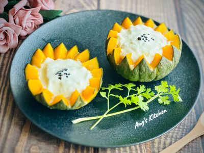 南瓜優格 (簡單南瓜料理懶人包)