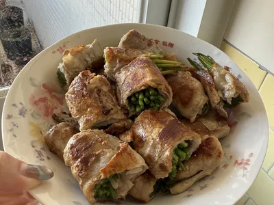 《清爽脆口的水蓮肉卷》