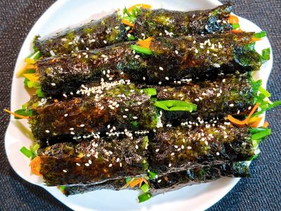 蔬食韓式迷你飯捲마약김밥