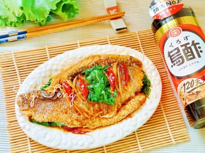 醋香紅燒鱸魚排(十全120天完熟烏醋）