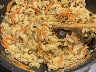 炒通心麵（素）