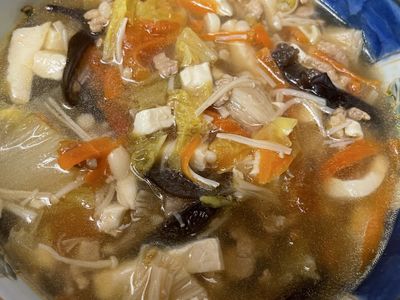 酸辣湯（不勾芡）