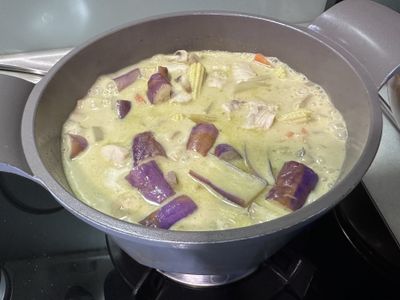 新手筆記-綠咖喱飯