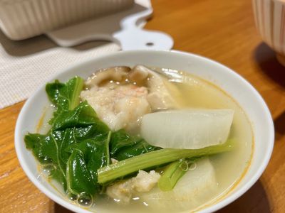 蘿蔔蝦滑湯