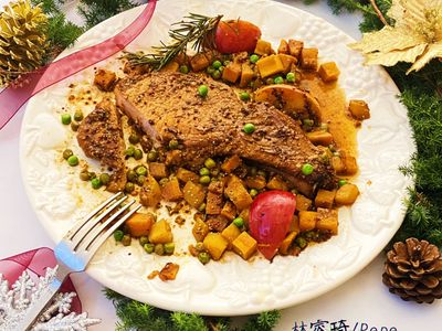 冬日聖誕好食光｜蘋果南瓜戰斧豬排