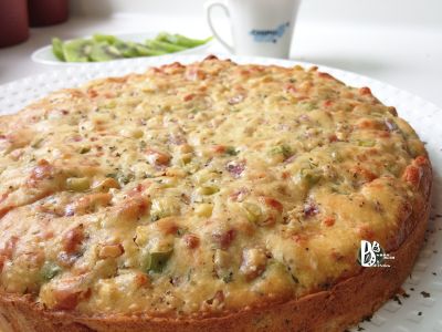 參考食譜 : 香蔥培根起司鹹鬆糕