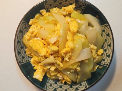 麻油煎蛋佛手瓜