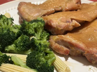 鹽麴柚香雞腿排