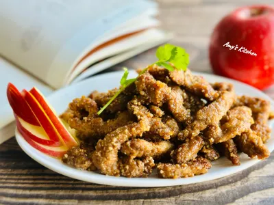 免油炸肉條 / 簡單蘋果雕