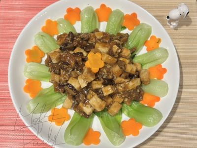 年菜系列：翠玉安康（蠔油香菇青江菜）