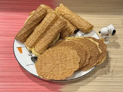 甜點胃系列：蛋捲（鬆餅機-薄餅烤盤）