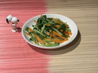 零廚藝系列：脆炒青江菜絲
