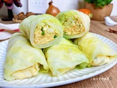 雞肉豆腐高麗菜捲