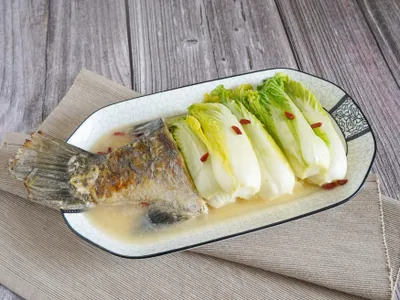 鱸魚上湯娃娃菜