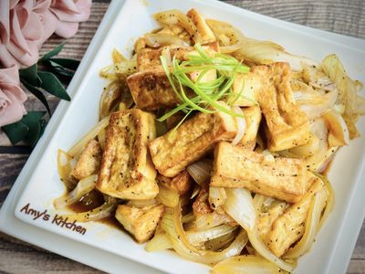 洋蔥豆腐燒 / 銅板家常菜