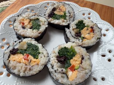 菠菜壽司卷（蛋奶素）